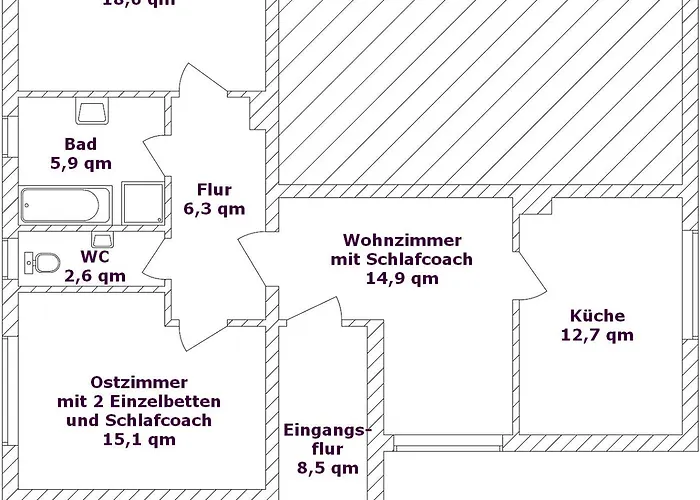 Daire Kampstrasse 6 Halle (Westfalen)
